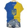 Women's We Stand With Ukraine Print T-shirt