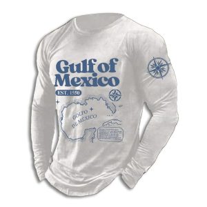 The Gulf Of Mexico Est 1550 Golfo De Mexico Map Sweatshirt