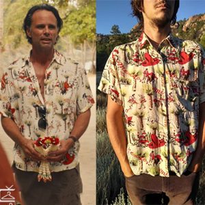 Rick Hatchett The White Lotus Mexican Themed Button Up Shirt 1