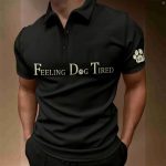 FDT Feeling Dog Tired Printed Polo Shirt