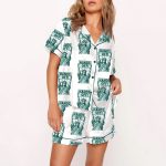 Hands Off Protest Print Pajama Set