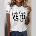 Hands Off We The People Veto Project 2025 Shirt