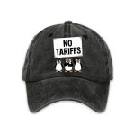 Penguin No Tariffs Print Baseball Cap