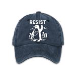 Penguins Resist Print Baseball Cap