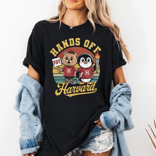 Penguins Smokey Bear Hands Off Harvard Shirt 2