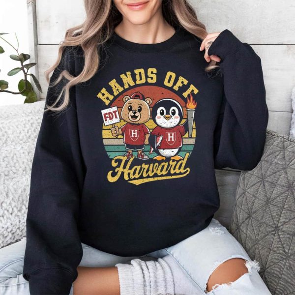 Penguins Smokey Bear Hands Off Harvard Shirt 3