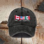 We Heart Our Neighbors USA Canada Mexico Baseball Cap