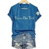 Womens Feeling Dog Tired Printed T Shirt 2