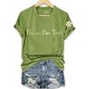 Womens Feeling Dog Tired Printed T Shirt 3