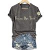 Womens Feeling Dog Tired Printed T Shirt 4