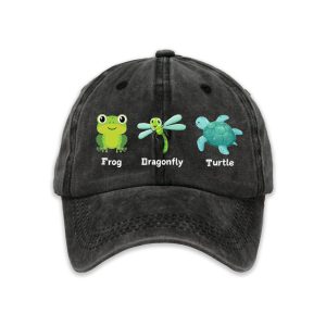 FDT Frog Dragonfly Turtle Baseball Cap 1