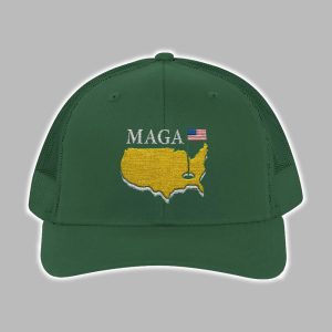 MAGA 2025 Masters Golf Map Trucker Cap