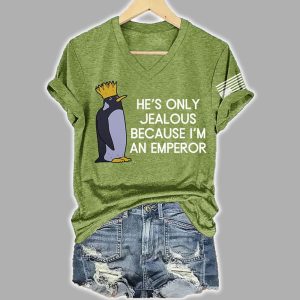 Penguins Against Trump Hes Only Jealous Because Im An Emperor Shirt 1