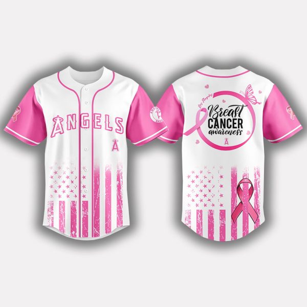 2025 Angels x Breast Cancer Awareness Game Night Jersey