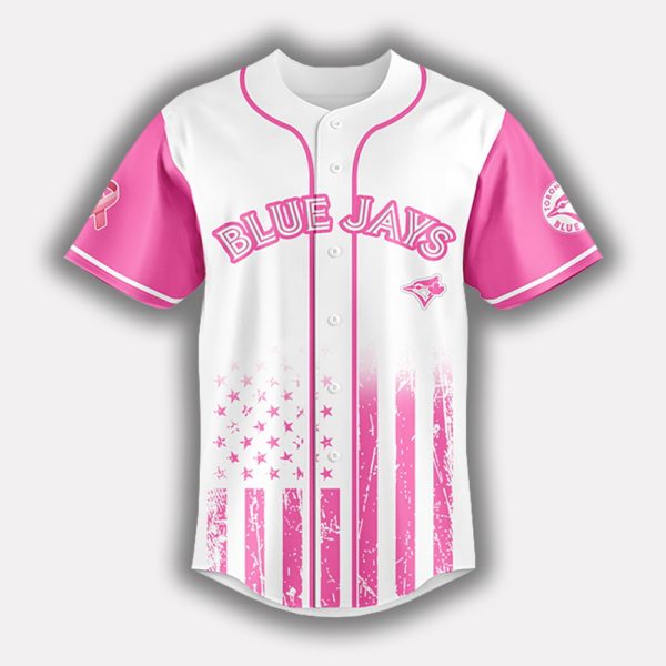 2025 Blue Jays x Breast Cancer Awareness Game Night Jersey 2