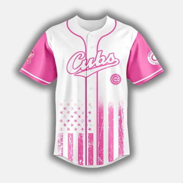 2025 Cubs x Breast Cancer Awareness Game Night Jersey 2