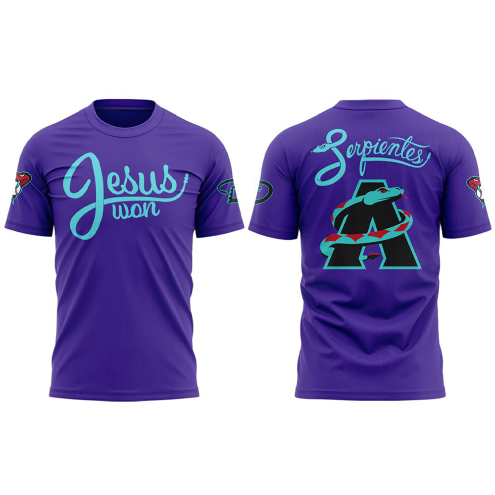 2025 Diamondbacks Jesus Won City Connect Shirt 2025 Diamondbacks Jesus Won City Connect Shirt