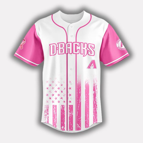 2025 Diamondbacks x Breast Cancer Awareness Game Night Jersey 2