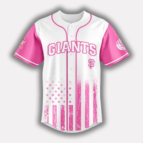 2025 Giants x Breast Cancer Awareness Game Night Jersey 2