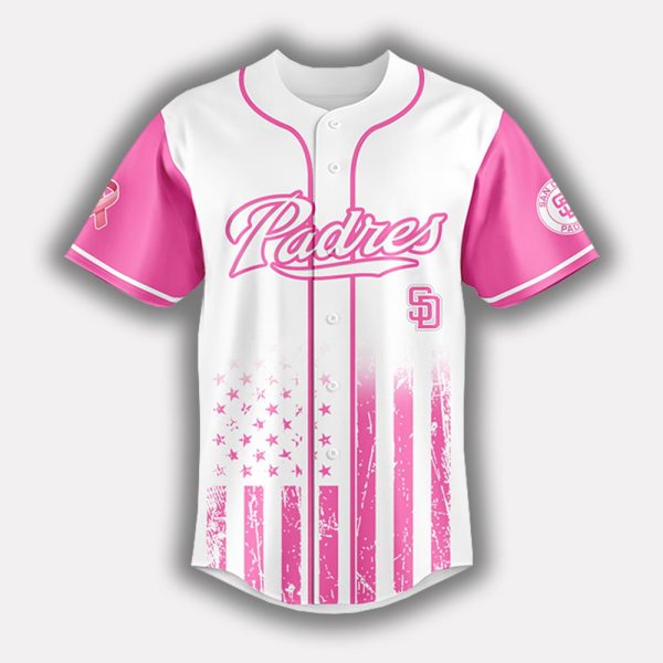 2025 Padres x Breast Cancer Awareness Game Night Jersey 2