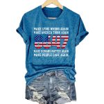 8647 Make Lying Wrong Again Make America Think Again Make Humans Matter Again Make People Care Again Shirt