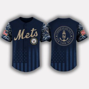 Mets US Navy Appreciation Night 2025 Baseball Jersey
