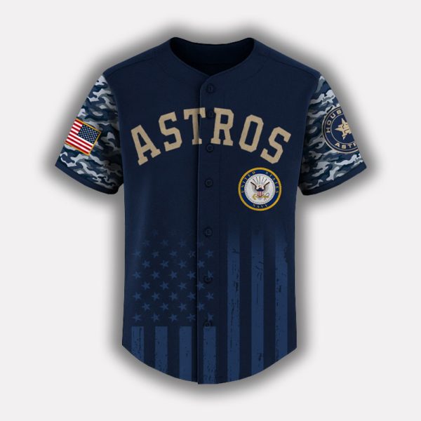 Astros US Navy Appreciation Night 2025 Baseball Jersey 2