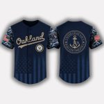Athletics US Navy Appreciation Night 2025 Baseball Jersey