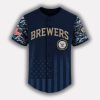 Brewers US Navy Appreciation Night 2025 Baseball Jersey 2