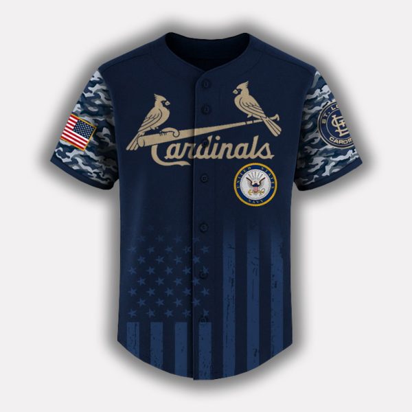 Cardinals US Navy Appreciation Night 2025 Baseball Jersey 2
