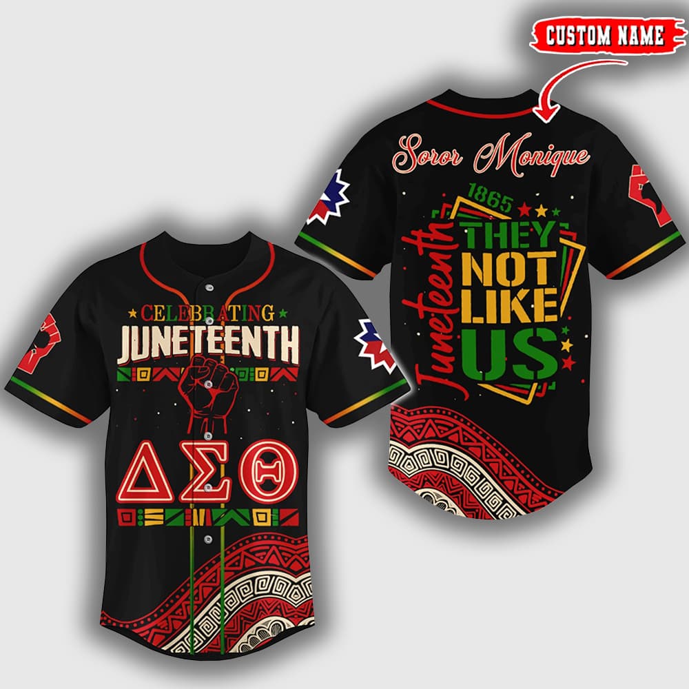 Delta Sigma Theta Juneteenth Day They Not Like Us 2025 Jersey Delta Sigma Theta Juneteenth Day They Not Like Us 2025 Jersey