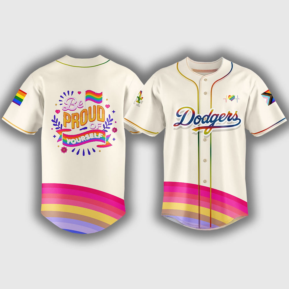Dodgers 2025 Pride Month Be Proud Of Yourself Jersey Dodgers 2025 Pride Month Be Proud Of Yourself Jersey