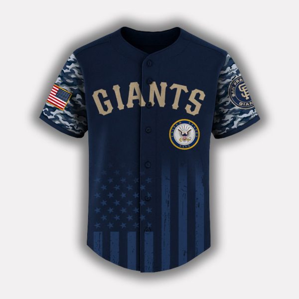 Giants US Navy Appreciation Night 2025 Baseball Jersey 2