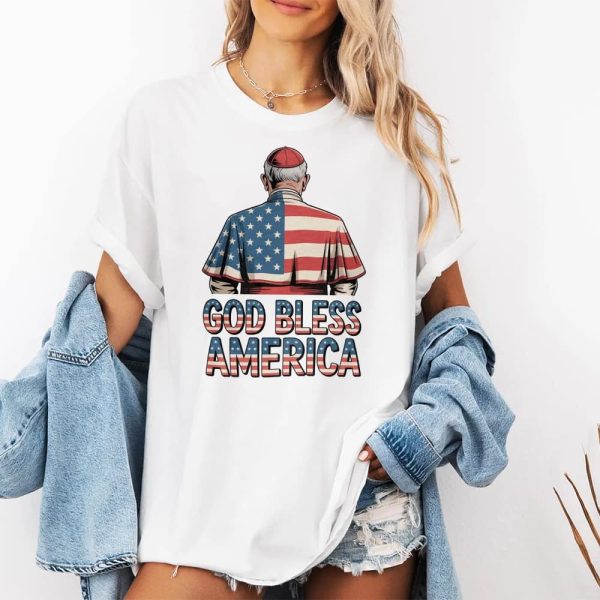 God Bless America Pope Leo XIV Robert Prevost Shirt 2