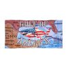 Gulf Of America Shark Beach Towel 1