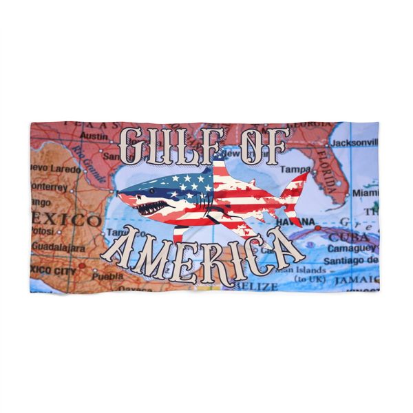Gulf Of America Shark Beach Towel 1