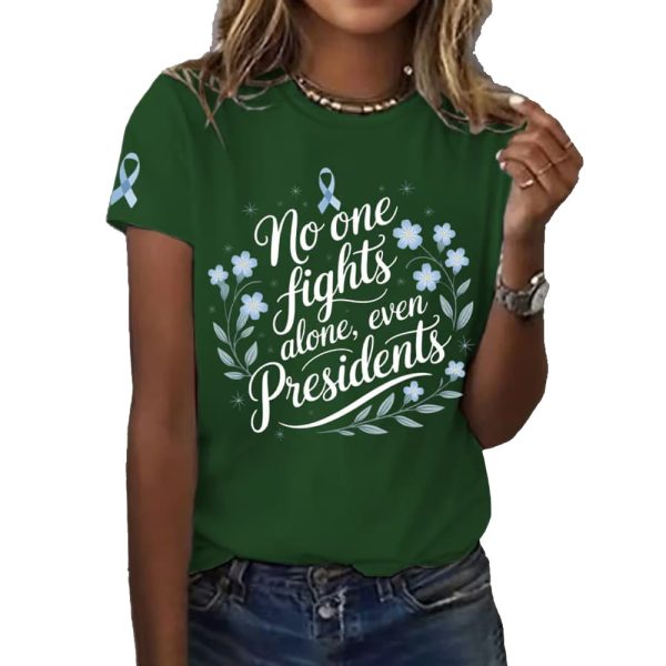 Joe Biden No One Fights Alone Even Presidents Shirt 5