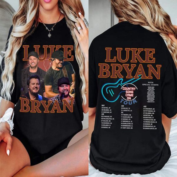 Luke Bryan 2025 Concert Two Sided Shirt
