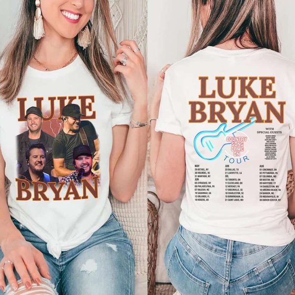 Luke Bryan 2025 Concert Two-Sided Shirt