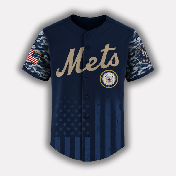Mets US Navy Appreciation Night 2025 Baseball Jersey 2