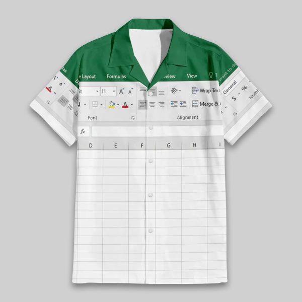 Microsoft Excel Hawaiian Shirt