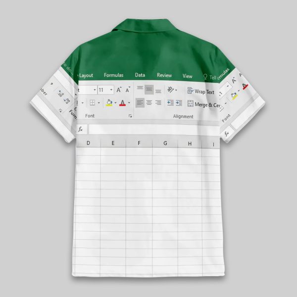 Microsoft Excel Hawaiian Shirt
