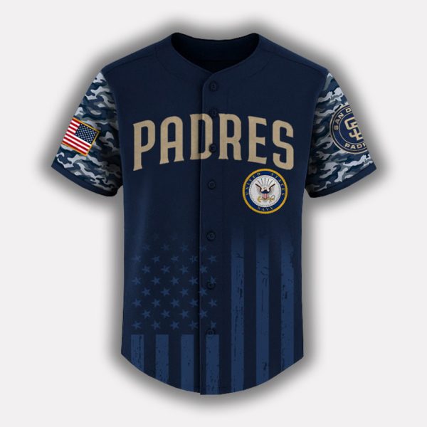 Padres US Navy Appreciation Night 2025 Baseball Jersey 2