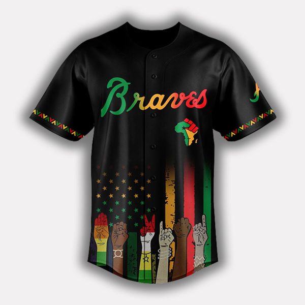 Personalized Braves Juneteenth Freedom Day 2025 Jersey 2