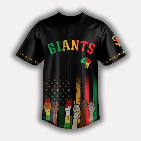 Personalized Giants Juneteenth Freedom Day 2025 Jersey 2