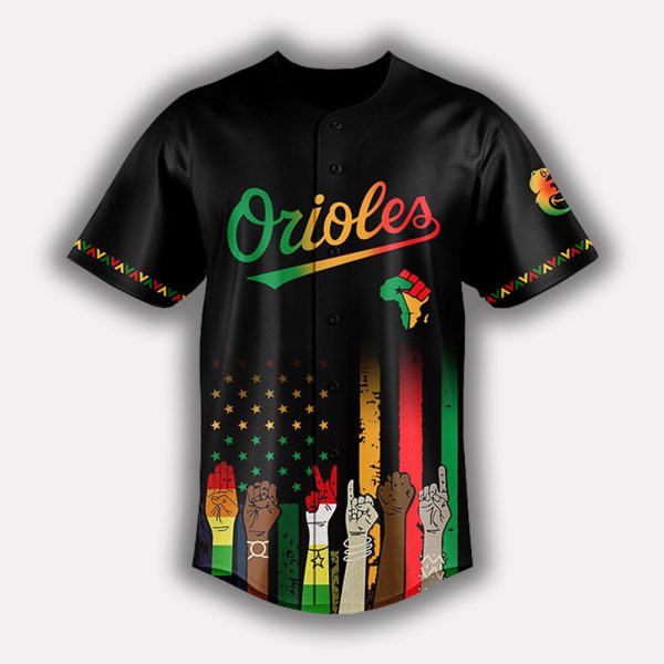 Personalized Orioles Juneteenth Freedom Day 2025 Jersey 2