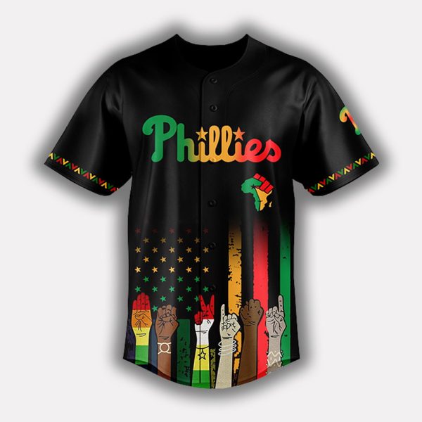Personalized Phillies Juneteenth Freedom Day 2025 Jersey 2