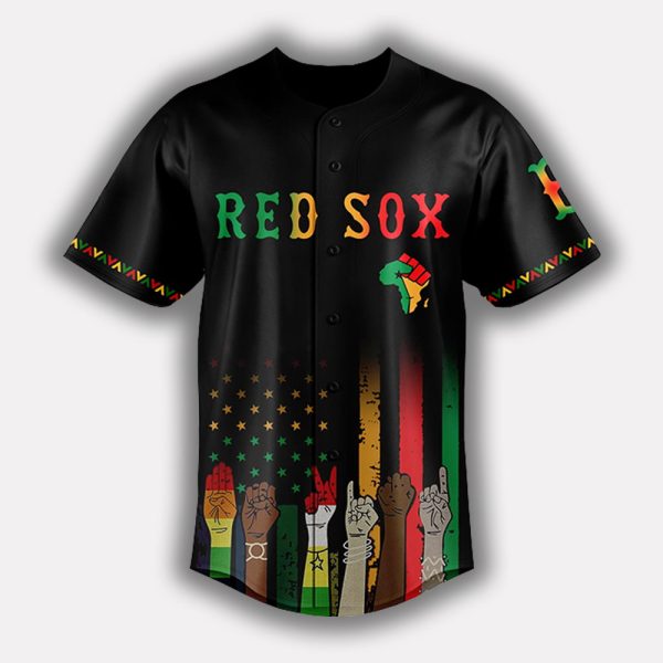 Personalized Red Sox Juneteenth Freedom Day 2025 Jersey 2
