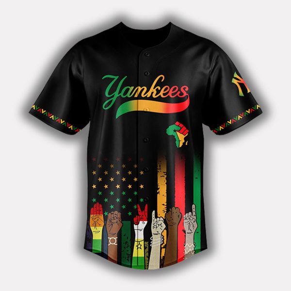 Personalized Yankees Juneteenth Freedom Day 2025 Jersey 2