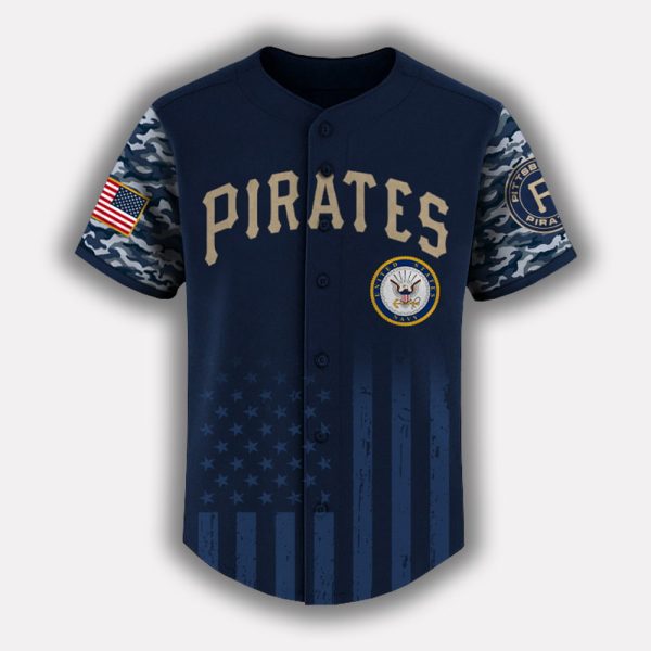 Pirates US Navy Appreciation Night 2025 Baseball Jersey 2